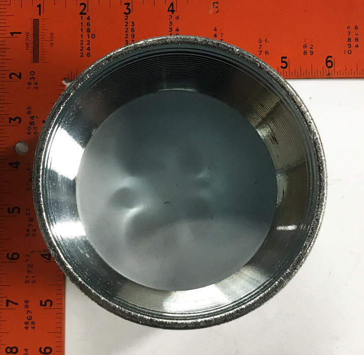 Unbranded 4-1/2 inch x 3-1/2 inch Galvanized Steel Conduit Coupling NOS