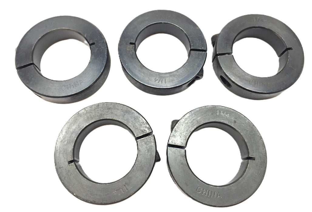 Unbranded 1-1/4" 1-Piece Set Screw Shaft Collar [Lot of 5] NOS