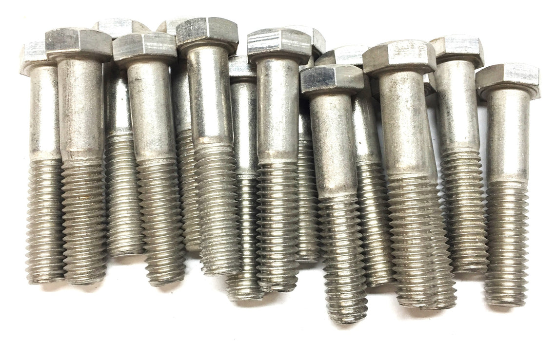 THE 3/8"-16x2" Hex Steel Bolt Screw S30400 [Lot of 15] NOS