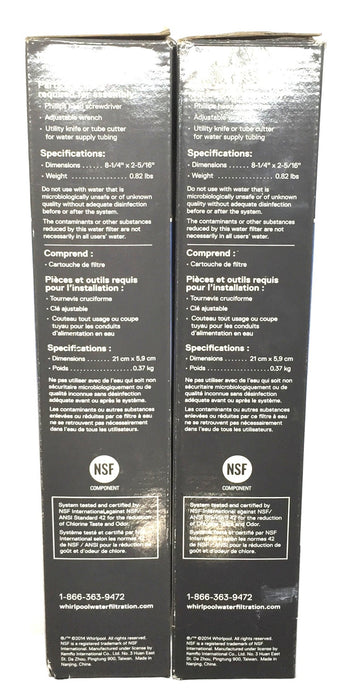 Whirlpool Ice Maker Filter WHKF-IMTO (55616) [Lot of 2] NOS