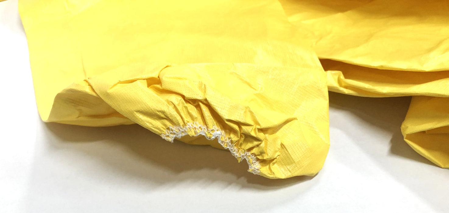 DuPont 12 Case 3X Tyvek ProShield Tychem Yellow Hooded Coverall 35122-12-6 NOS