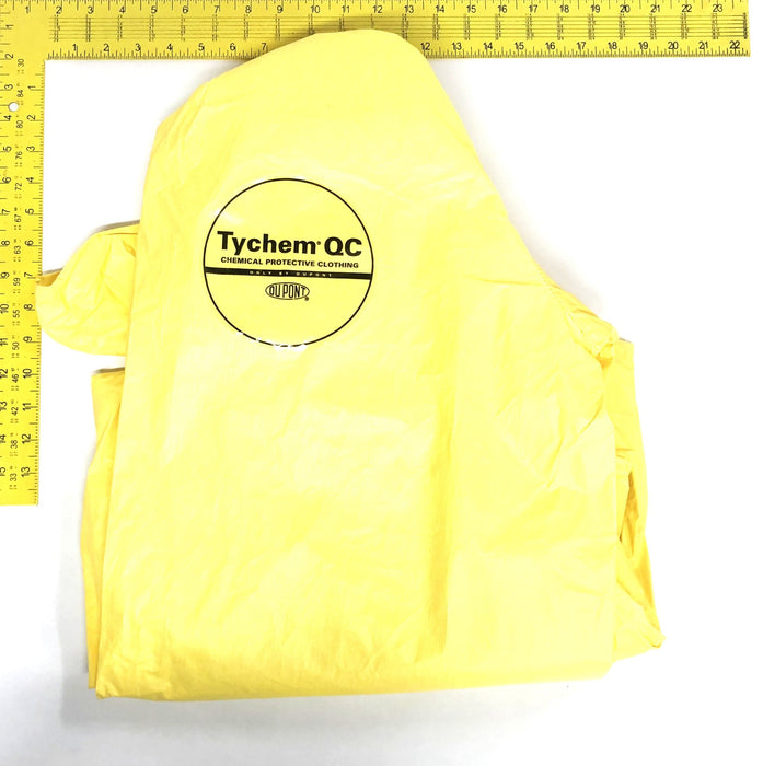 DuPont 12 Case 3X Tyvek ProShield Tychem Yellow Hooded Coverall 35122-12-6 NOS