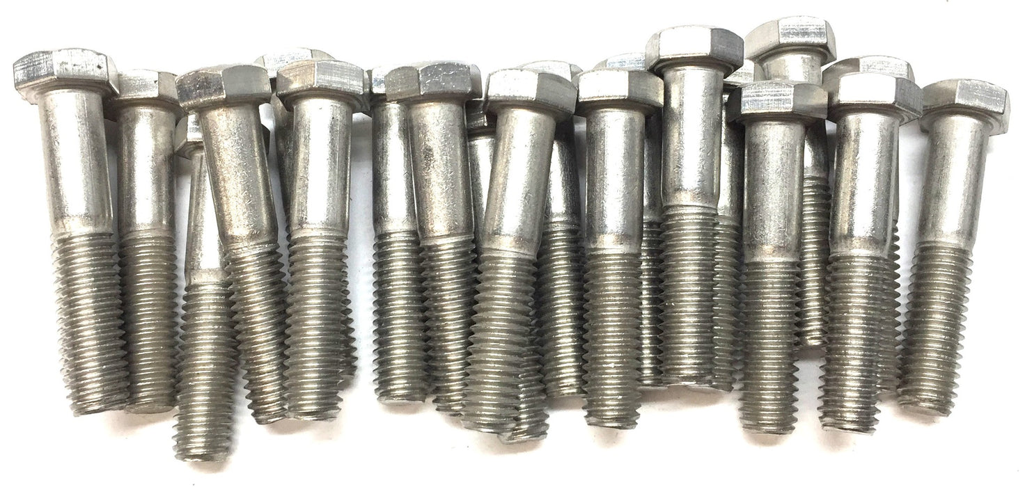 THE 3/8"-16x2" Hex Steel Bolt Screw F593C [Lot of 21] NOS