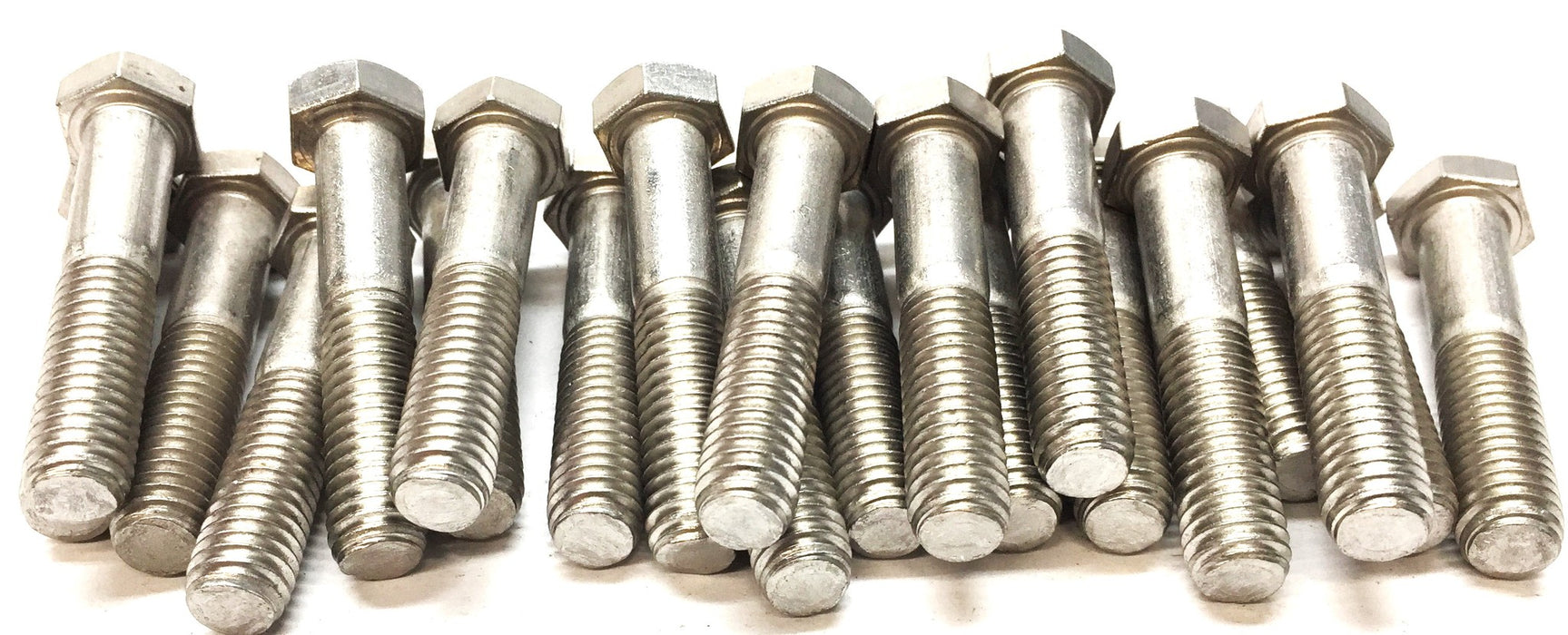 THE 3/8"-16x2" Hex Steel Bolt Screw F593C [Lot of 21] NOS