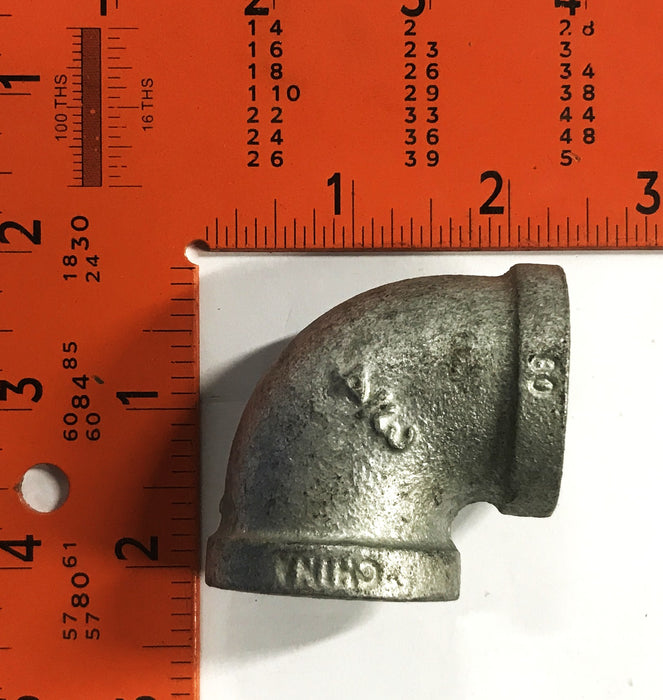 Unbranded 3/4 inch 90 degree Iron Elbow Fitting NSF61-4 [Lot of 3] NOS