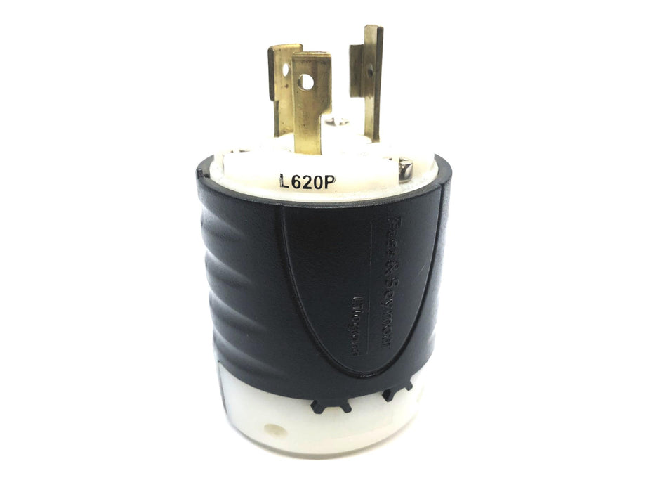 Pass & Seymour 20A 250 VAC Twist Locking Plug L620P [Lot of 2] NOS