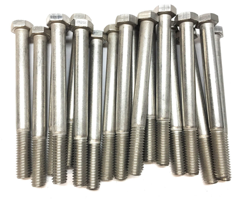 THE 3/8"-16x4" Hex Steel Bolt Screw S31600 [Lot of 18] NOS