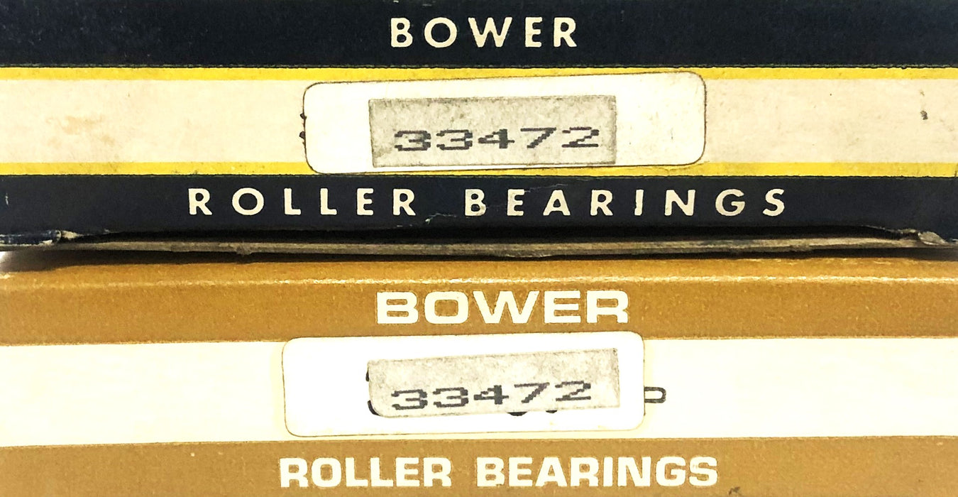 Bower Tapered Roller Bearing Cup 33472 [Lot of 2] NOS