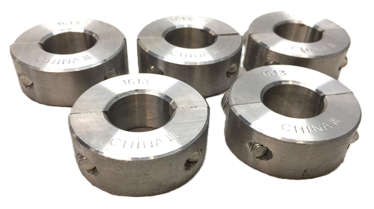 Unbranded 16mm Double-Split Stainless Steel Shaft Collar 1613 [Lot of 5] NOS