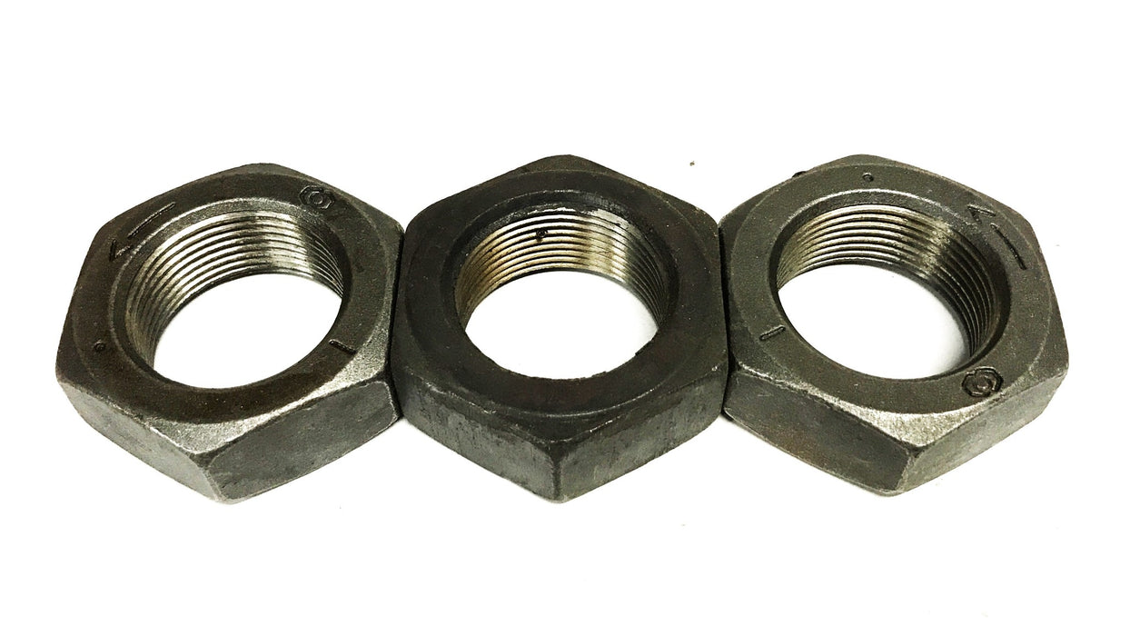Unbranded 1-3/8 Hex Jam Nut Fine Thread 12 TPI [Lot of 3] NOS