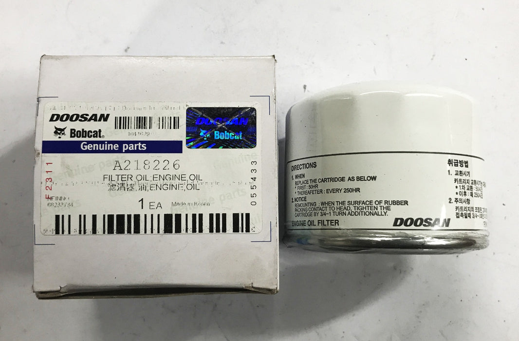 Doosan Bobcat Oil Filter A218226 [Lot of 3] NOS