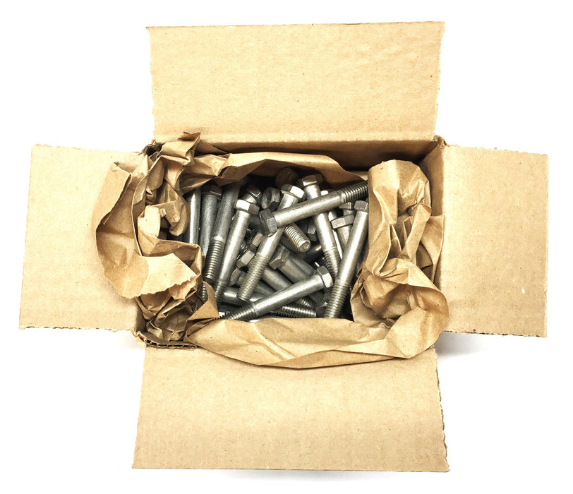 Unbranded 3/8"-16 X 2-3/4" Hex Steel Bolt Partial Screw [Lot of 50] NOS
