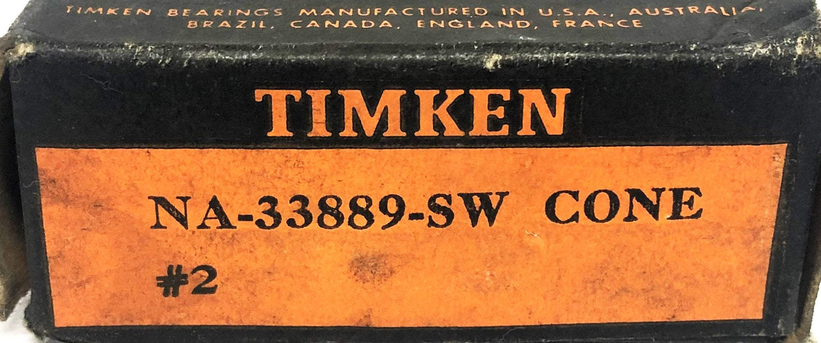 Timken Tapered Roller Bearing Cone NA-33889-SW (NA-33889-SW-2) NOS