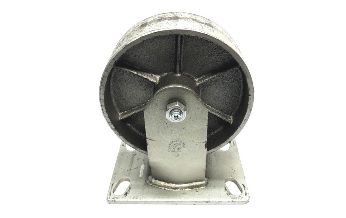 We're Always Around 6" Caster Wheel W/ 6-1/4 x 4-1/2" Plate USED