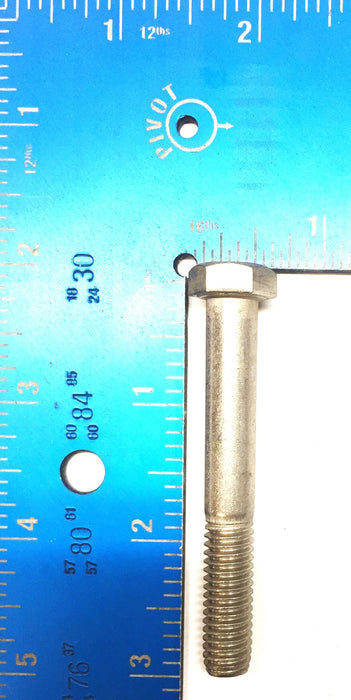 Unbranded 3/8"-16 X 2-3/4" Hex Steel Bolt Partial Screw [Lot of 50] NOS
