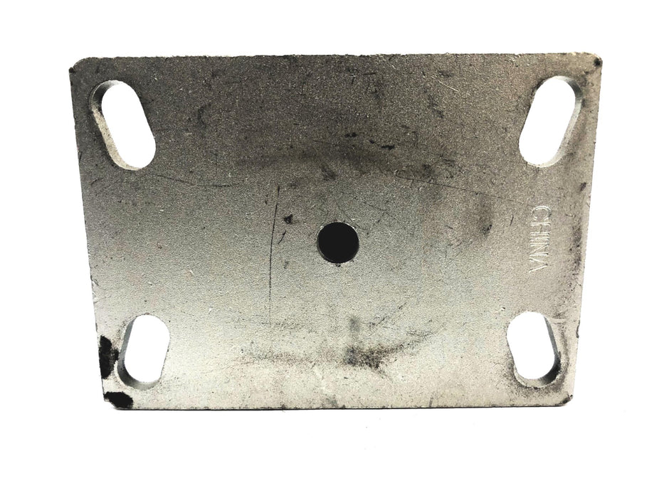 We're Always Around 6" Caster Wheel W/ 6-1/4 x 4-1/2" Plate USED