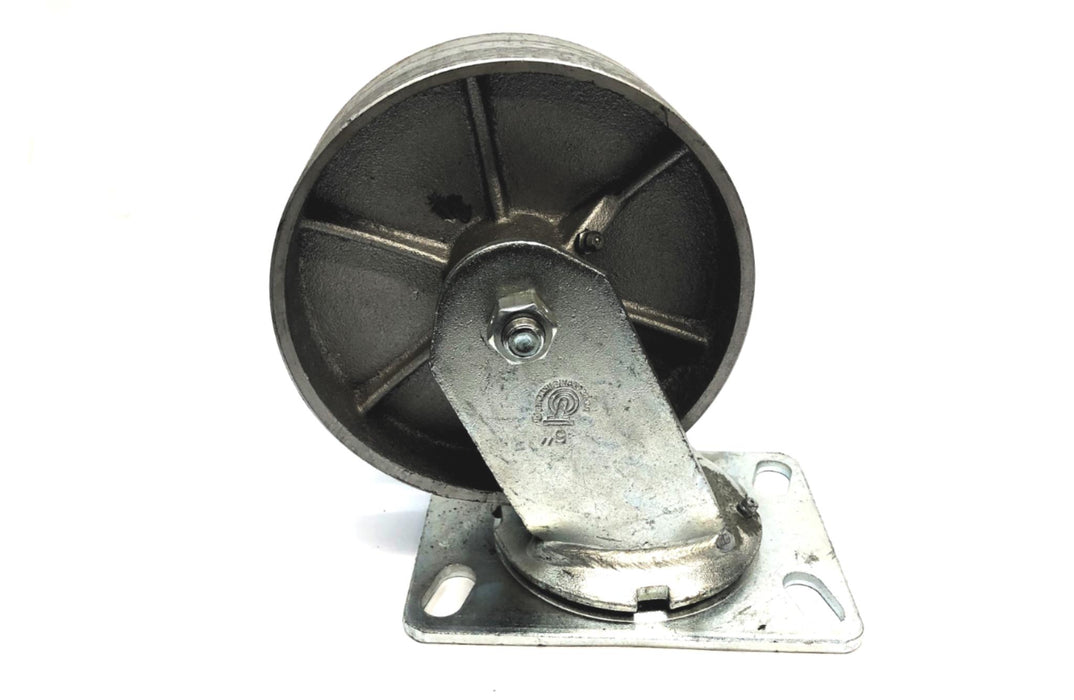 We're Always Around 6" Caster Wheel W/ Brake & 6-1/4 x 4-1/2" Swivel Plate NOS