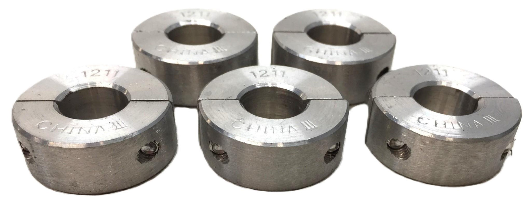 Unbranded 11mm Double-Split Steel Shaft Collar 1211 [Lot of 5] NOS