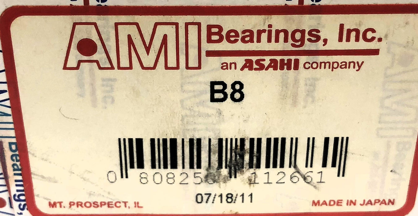 AMI/Asahi Ball Bearing Insert B8 NOS