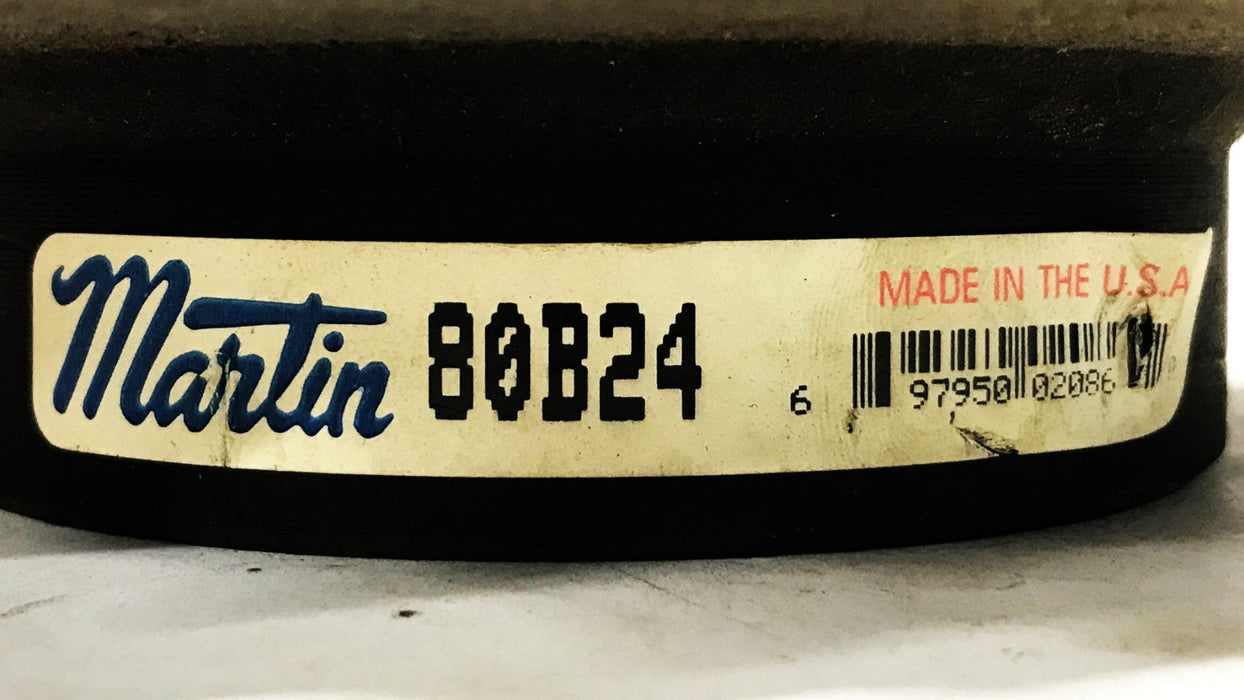 Martin 24-Tooth Single Row Roller Chain Sprocket 80B24-1 NOS