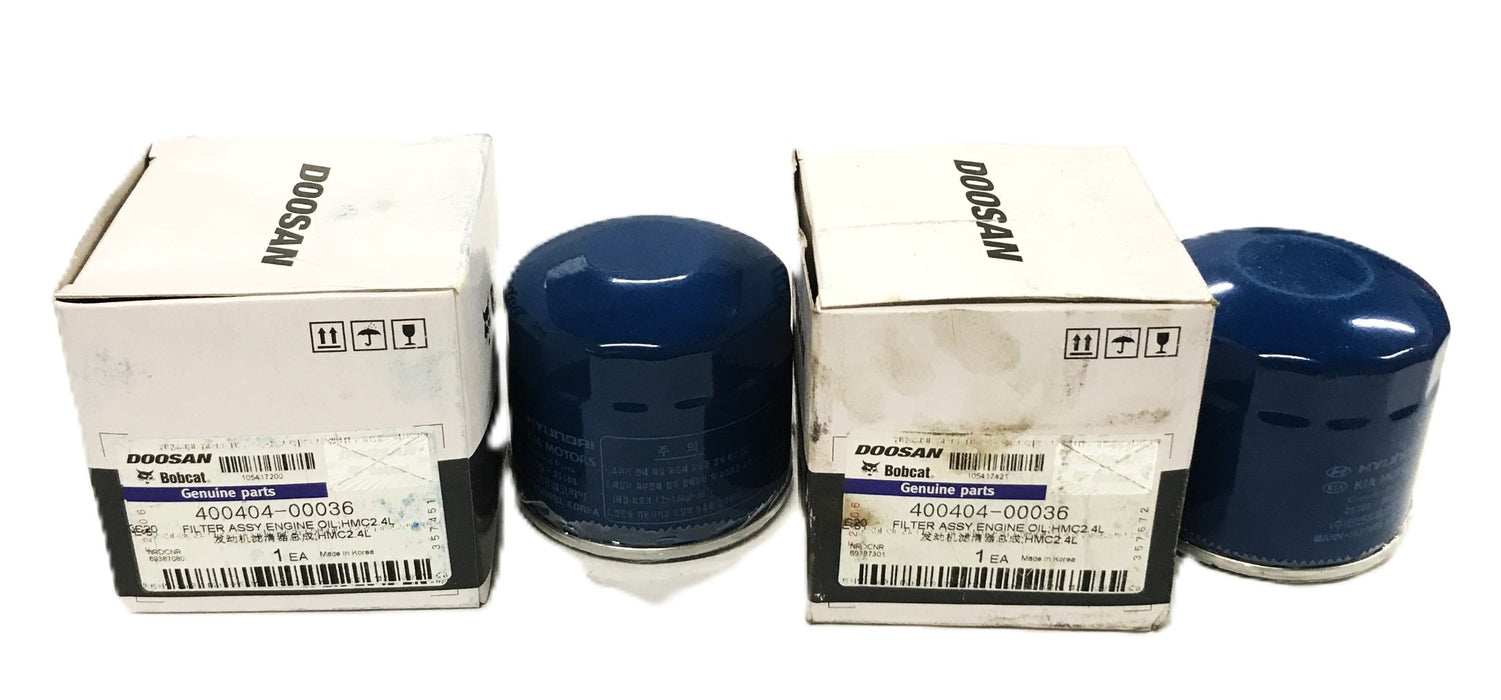 Doosan Bobcat Oil Filter 400404-00036 [Lot of 2] NOS