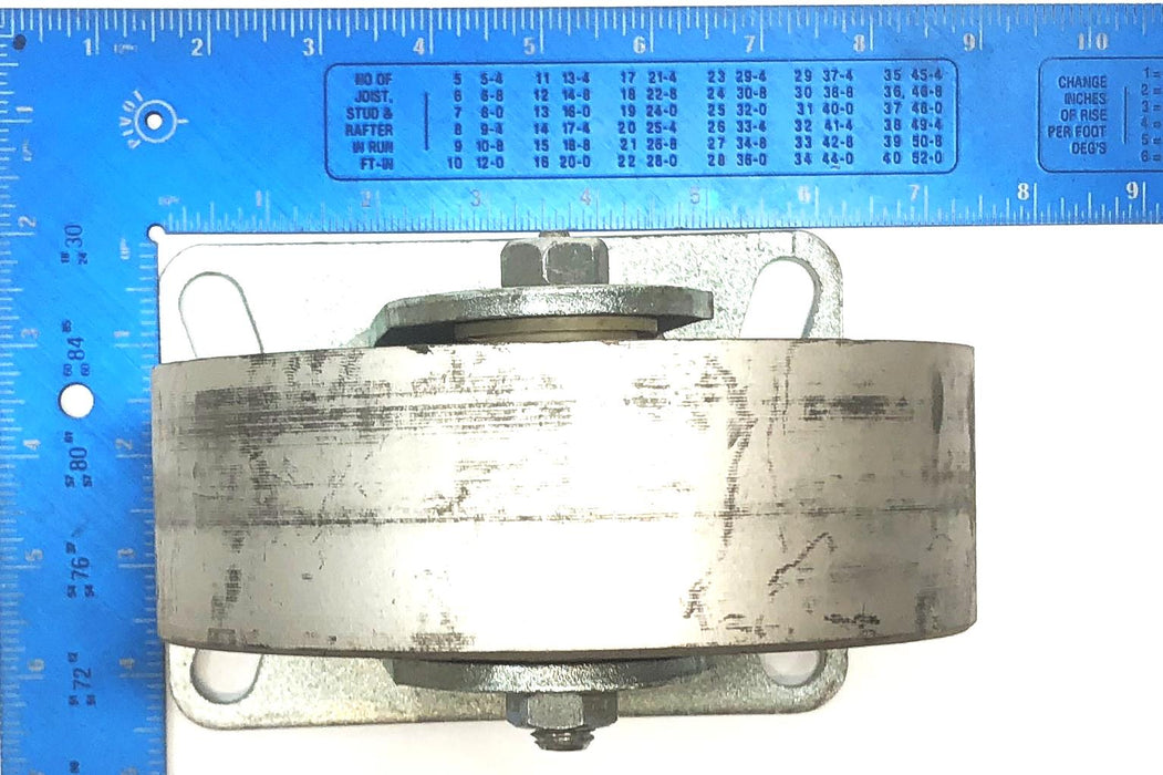 We're Always Around 6" Caster Wheel W/ 6-1/4 x 4-1/2" Plate NOS