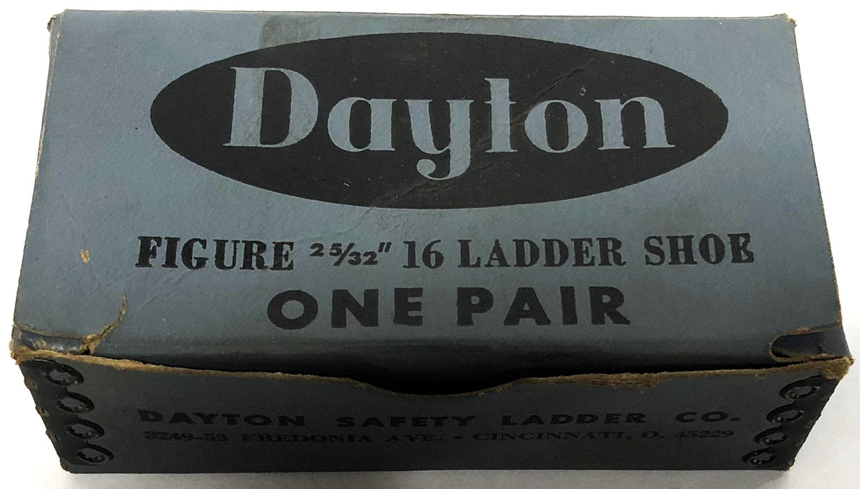 Dayton Ladder Shoe Pair Figure 25/32 Inch 16 NOS