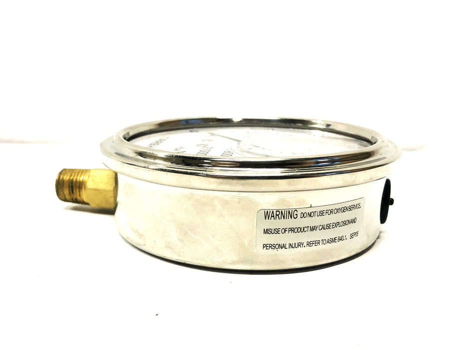 Marsh Pressure Gauge 0-3000 PSI 0-21000 KPA 4-in Dia 1/2 inch Thread 3000PSI NOS