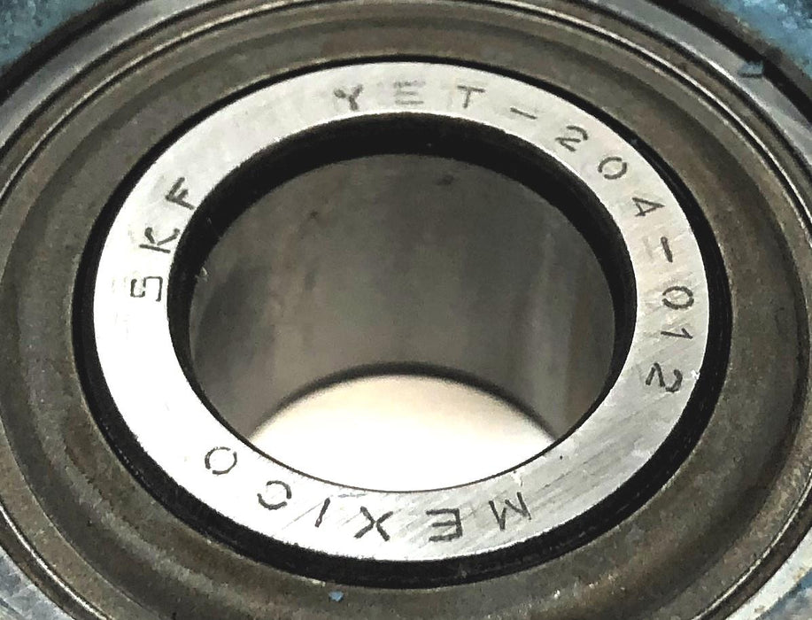 SKF Mounted Insert Ball Bearing w/ Collar YET-204-012 NOS