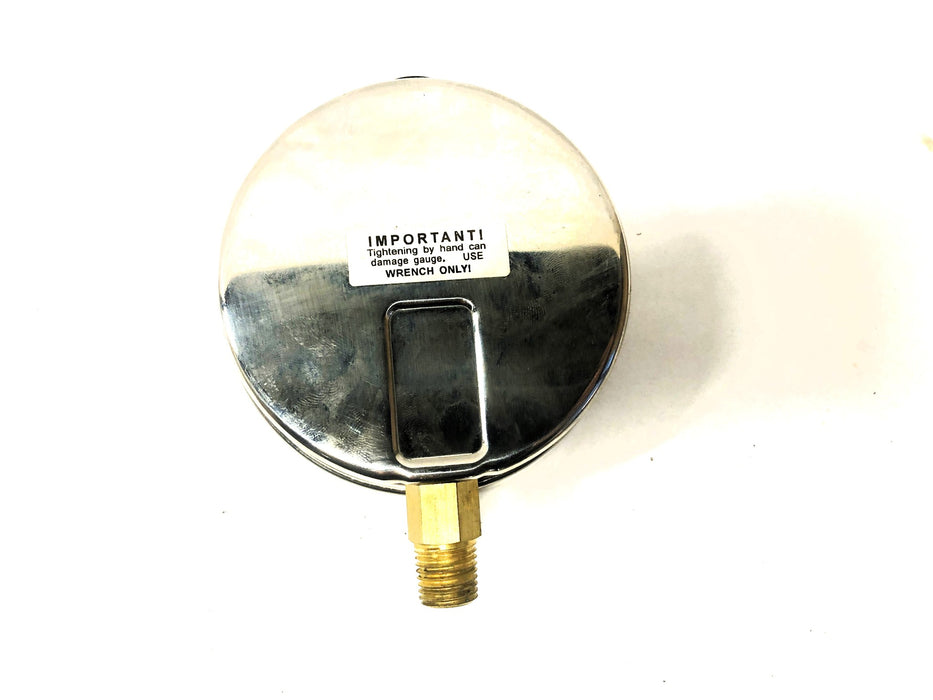 Marsh Pressure Gauge 0-3000 PSI 0-21000 KPA 4-in Dia 1/2 inch Thread 3000PSI NOS