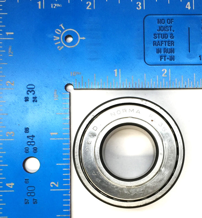 Norma Double Sealed Ball Bearing FL3505 NOS