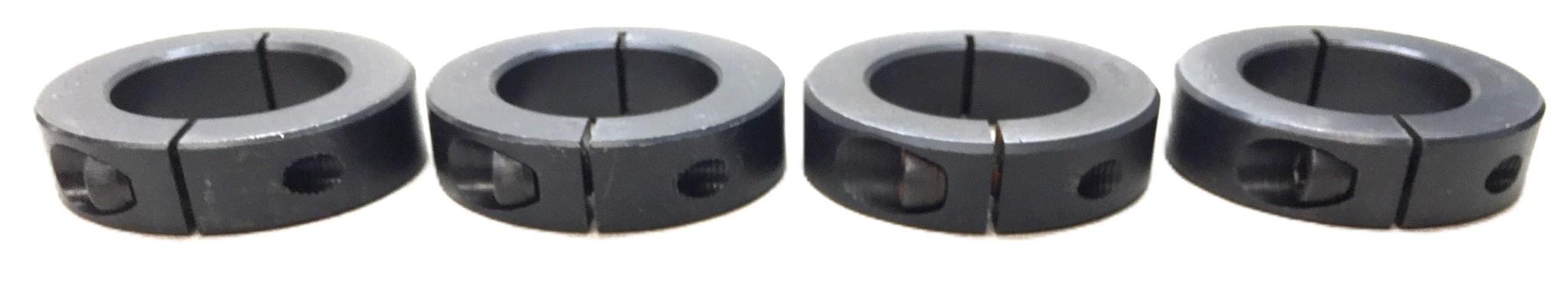 Unbranded 1-3/16" Split 1-PC Black Oxide Shaft Collar w/Set Screw [Lot of 4 ]NOS