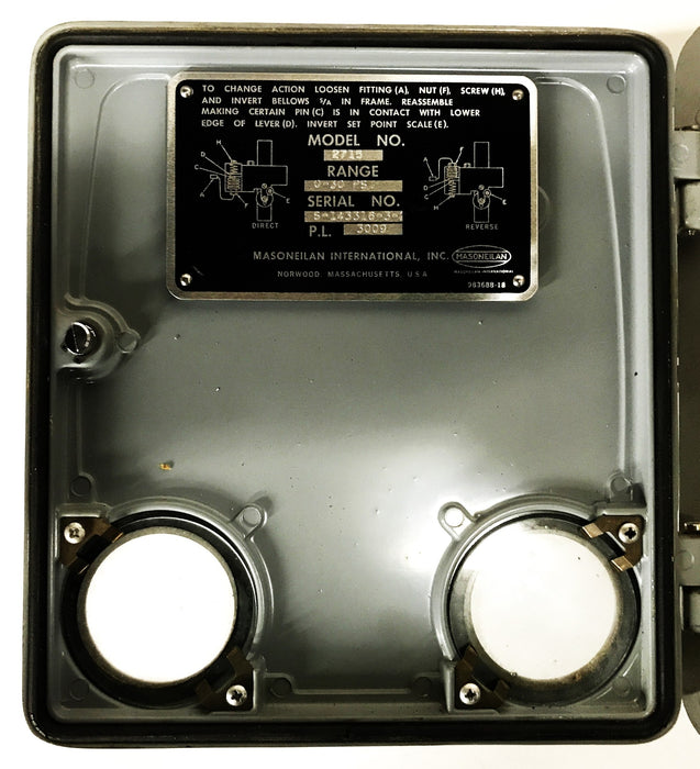 Masoneilan Pressure and Temperature Control Unit Model 2715 USED