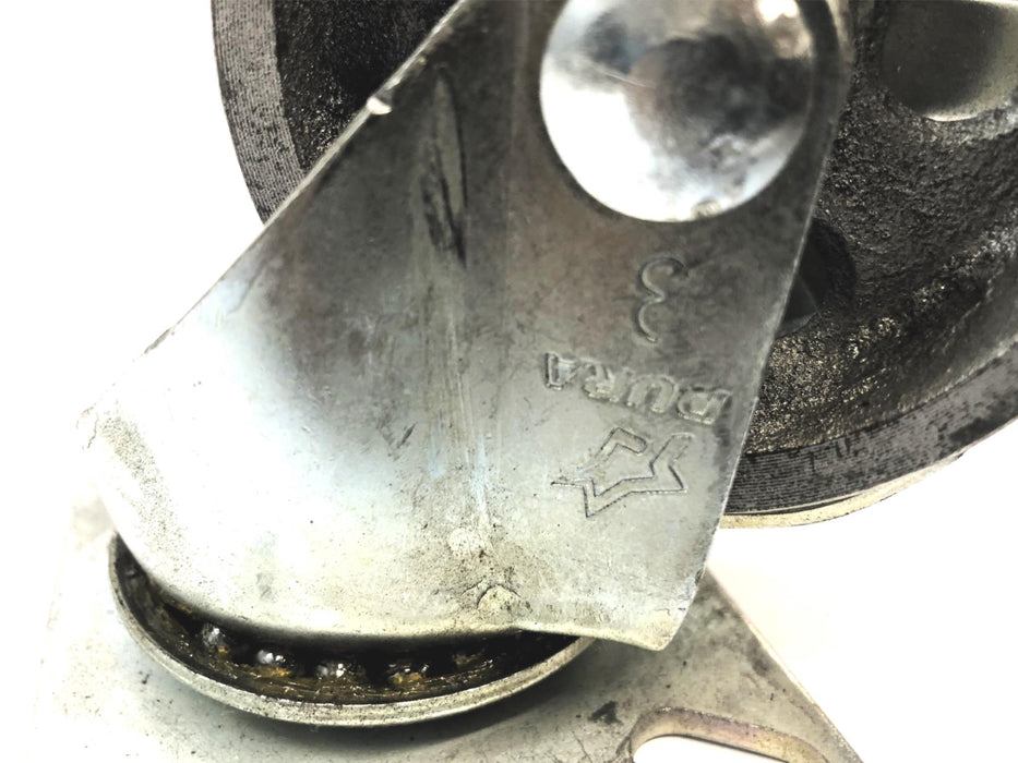 Dura 3" Swivel Caster Wheel  W/ 3x4" Plate NOS