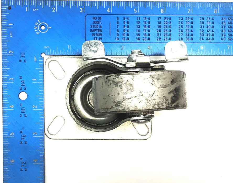 Dura 3" Swivel Caster Wheel  W/ 3x4" Plate NOS
