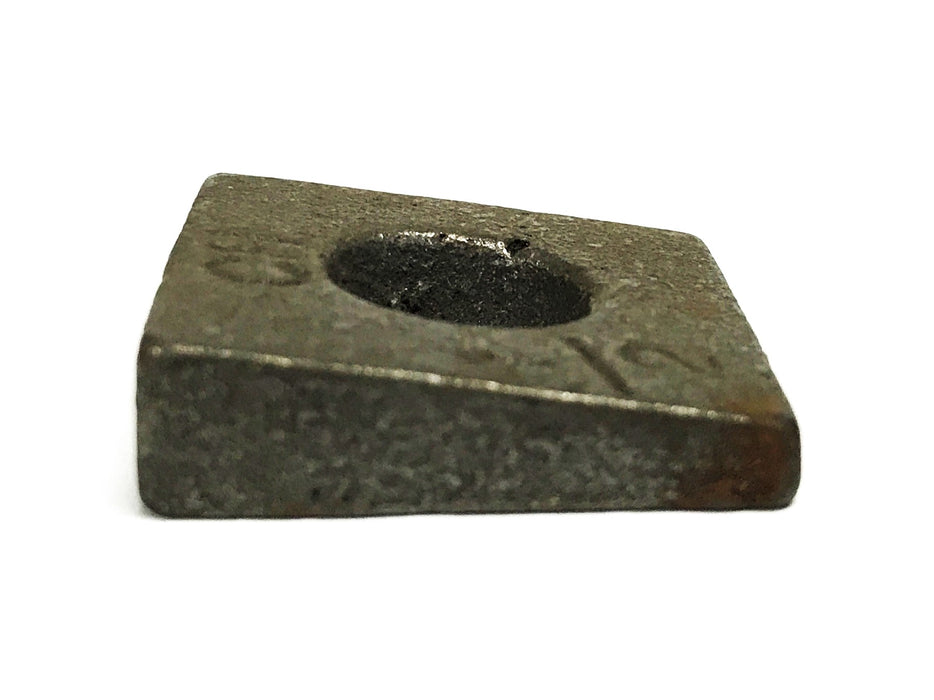 Unbranded 1/2 inch Black Malleable Steel Wedge Washers [Lot of 60] NOS