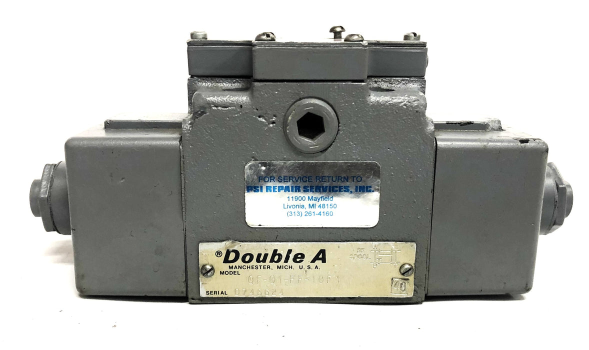 Double A Solenoid Valve 40 FT Spool QF-01-FF-L-10F1 REFURBISHED