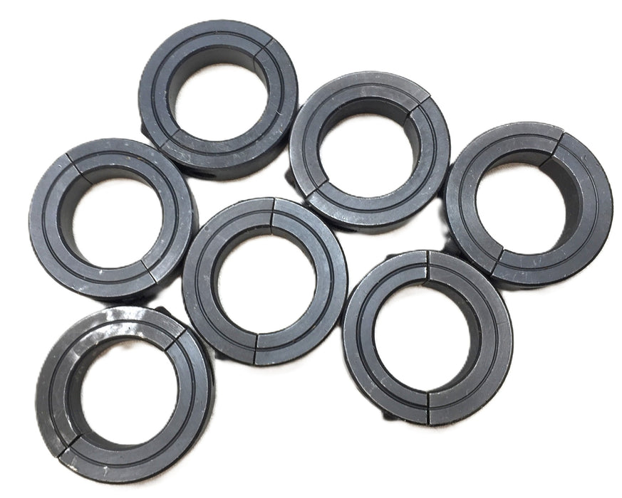 Unbranded 1-3/8" 2-Piece Split Black Oxide Collar w/Set Screw [Lot of 7] NOS