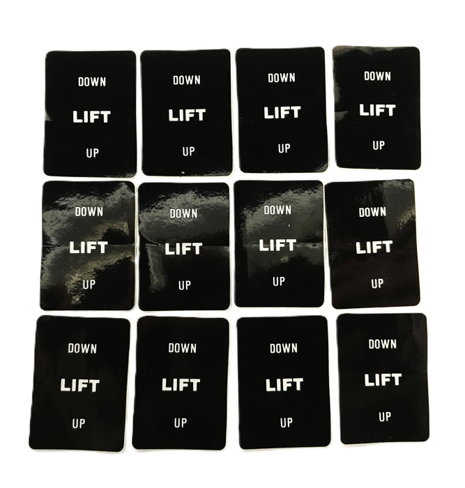 Total Source Forklift Clark Lift Decal (Down-LIFT-Up) CL1747727 [Lot of 12] NOS