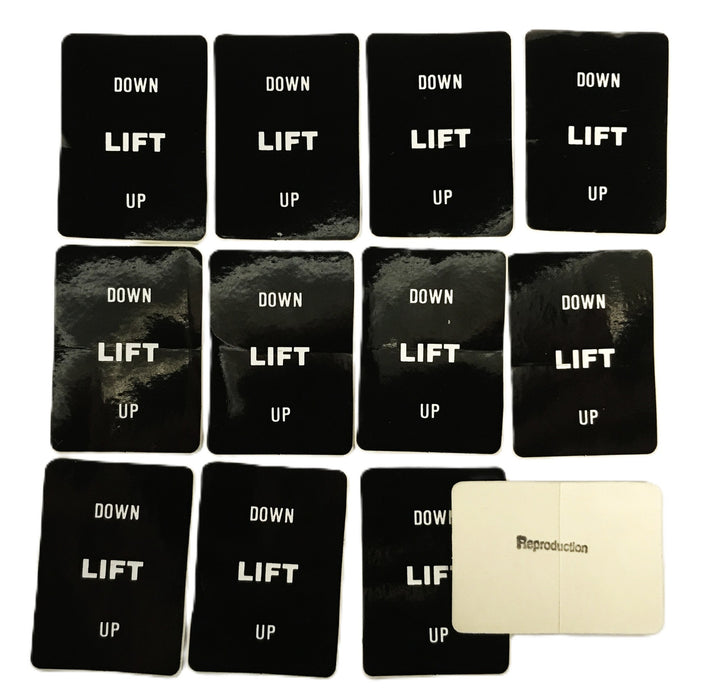 Total Source Forklift Clark Lift Decal (Down-LIFT-Up) CL1747727 [Lot of 12] NOS