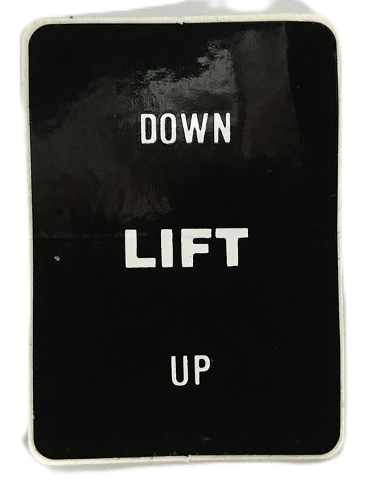 Total Source Forklift Clark Lift Decal (Down-LIFT-Up) CL1747727 [Lot of 12] NOS