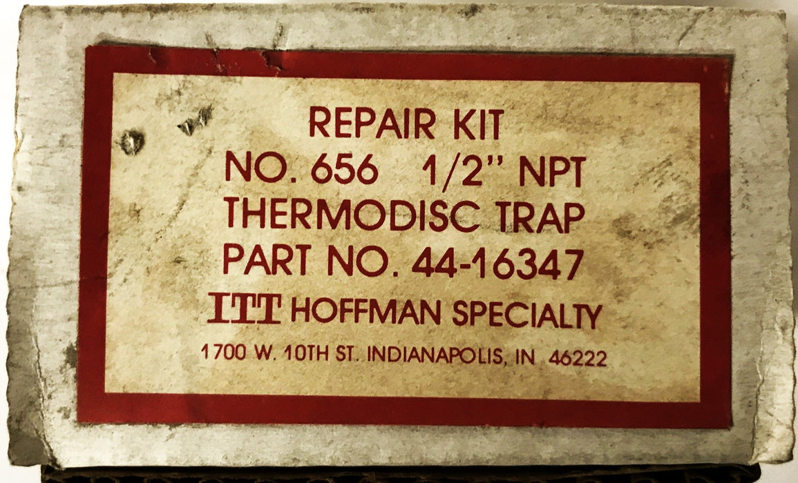 Hoffman 1/2 inch Thermodisc Trap No. 656 Repair Kit 44-16347 NOS