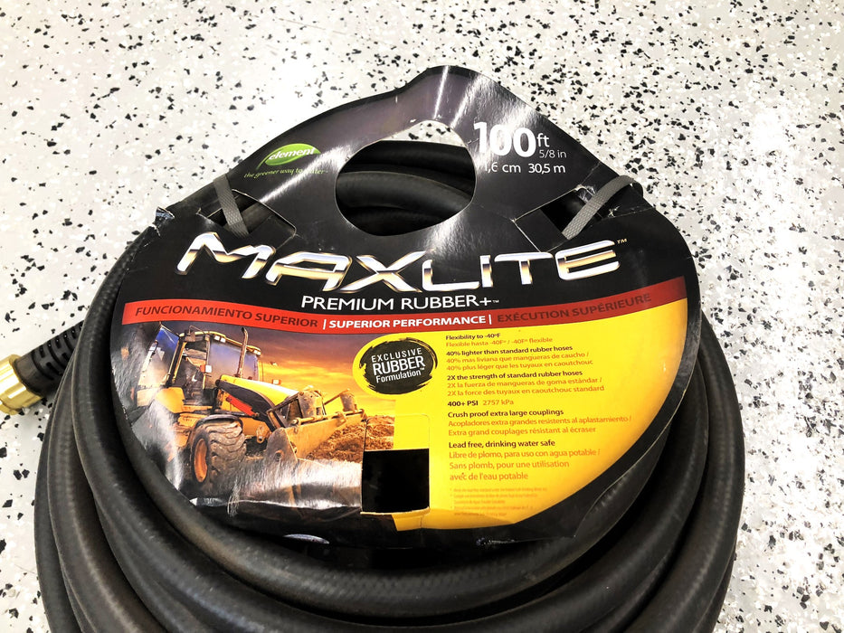 Maxlite 5/8" x 100 Feet Premium Rubber Water Hose NOS
