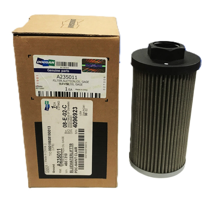 Doosan Oil Gage Suction Filter A235011 NOS
