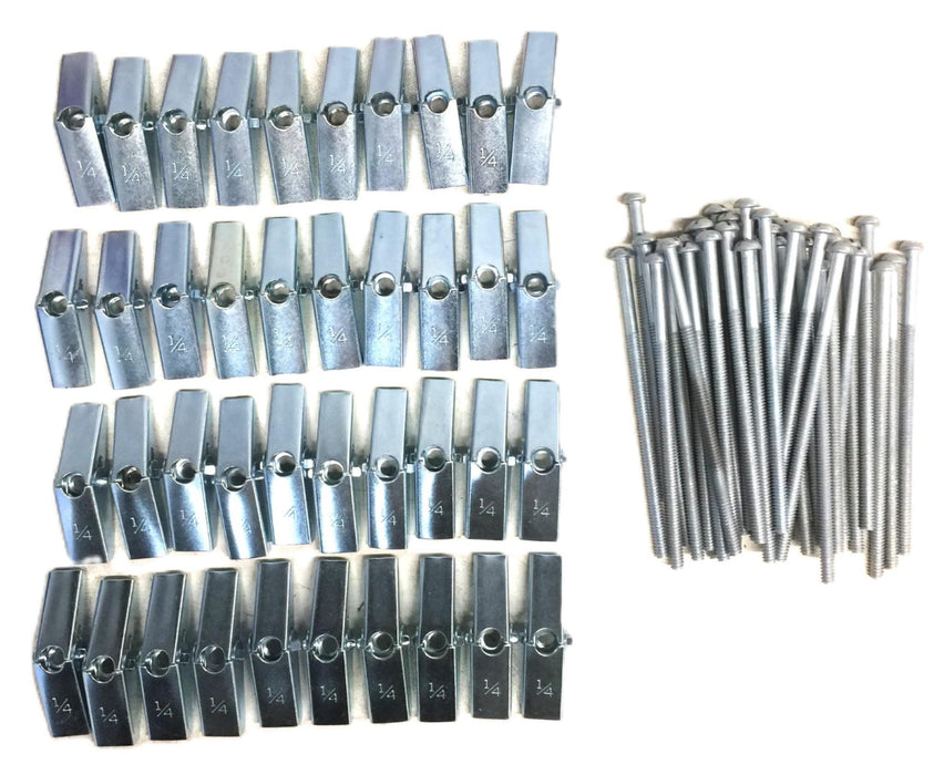 Unbranded 1/4" Toggle Nut and 4" Screw [Lot of 40] NOS