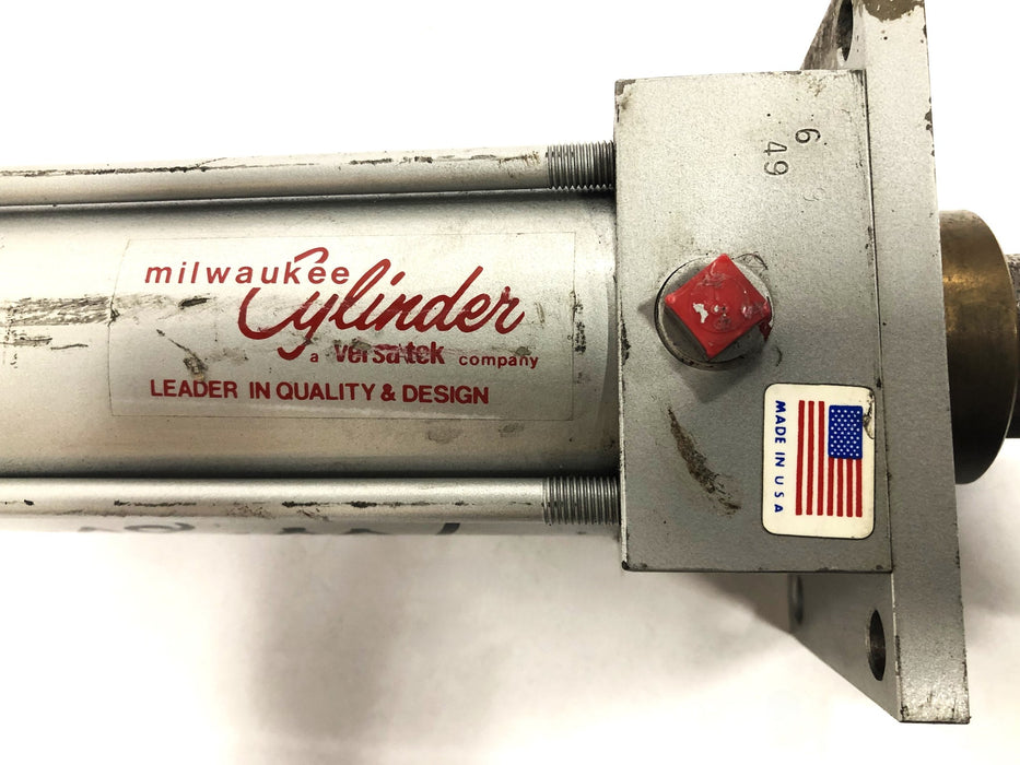 Milwaukee Cylinder 250PSI 2.50 Bore Pneumatic Cylinder A31 REM RET REFURBISHED