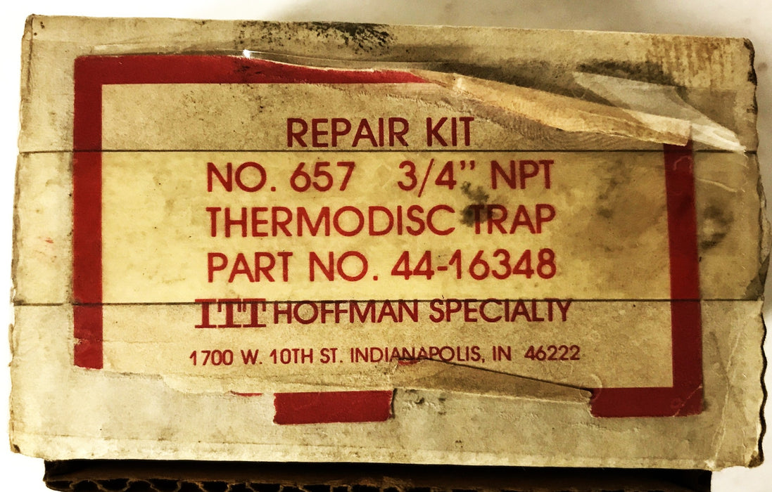 Hoffman 3/4 inch Thermodisc Trap No. 657 Repair Kit 44-16348 NOS