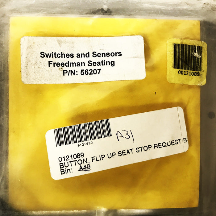 Blue Bird Bus Flip-Up Seat Stop Request Button 56207 NOS