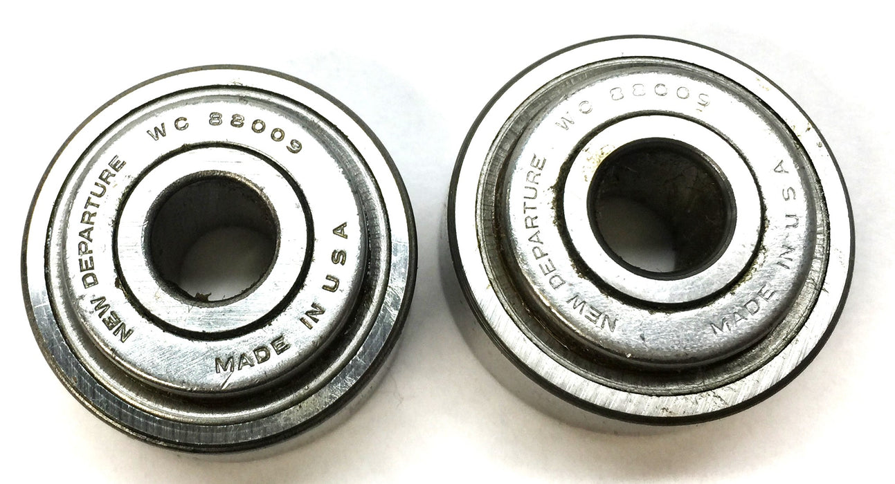 New Departure Sealed Roller Ball Bearing WC88009 [Lot of 2] NOS