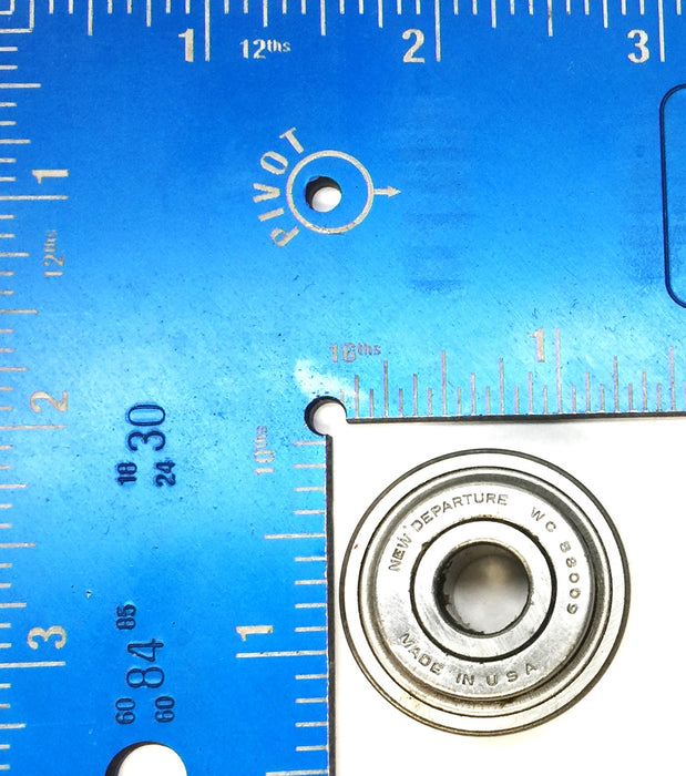 New Departure Sealed Roller Ball Bearing WC88009 [Lot of 2] NOS